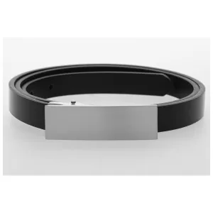 15mm | Reversible | Black Patent/Matte Leather Belt