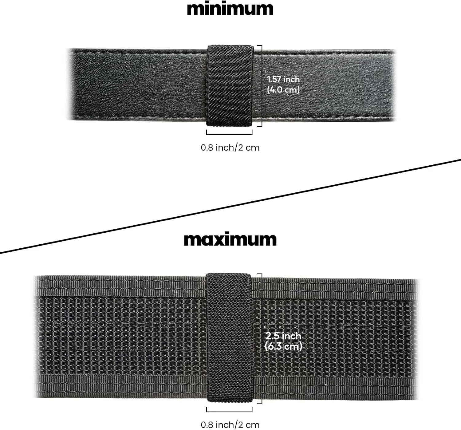 4PCS Military Belt Keepers Webbing Holder Tactical Elastic Belt Loop Stays Backpack/Harness Strap/Sling Retainer Band Organizers