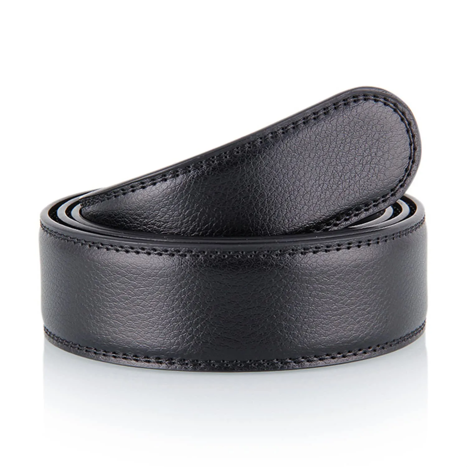 Aini Savoie 2 Pack Ratchet Belt for Men - Mens Belt Leather 1 3/8" for Casual Jeans - Fit 36" to 44" Waist Adjustable style 2