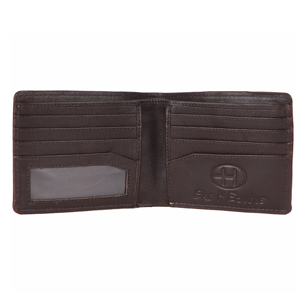 BAR H EQUINE Genuine Leather Rodeo - Bifold & Trifold Wallet For Men Women