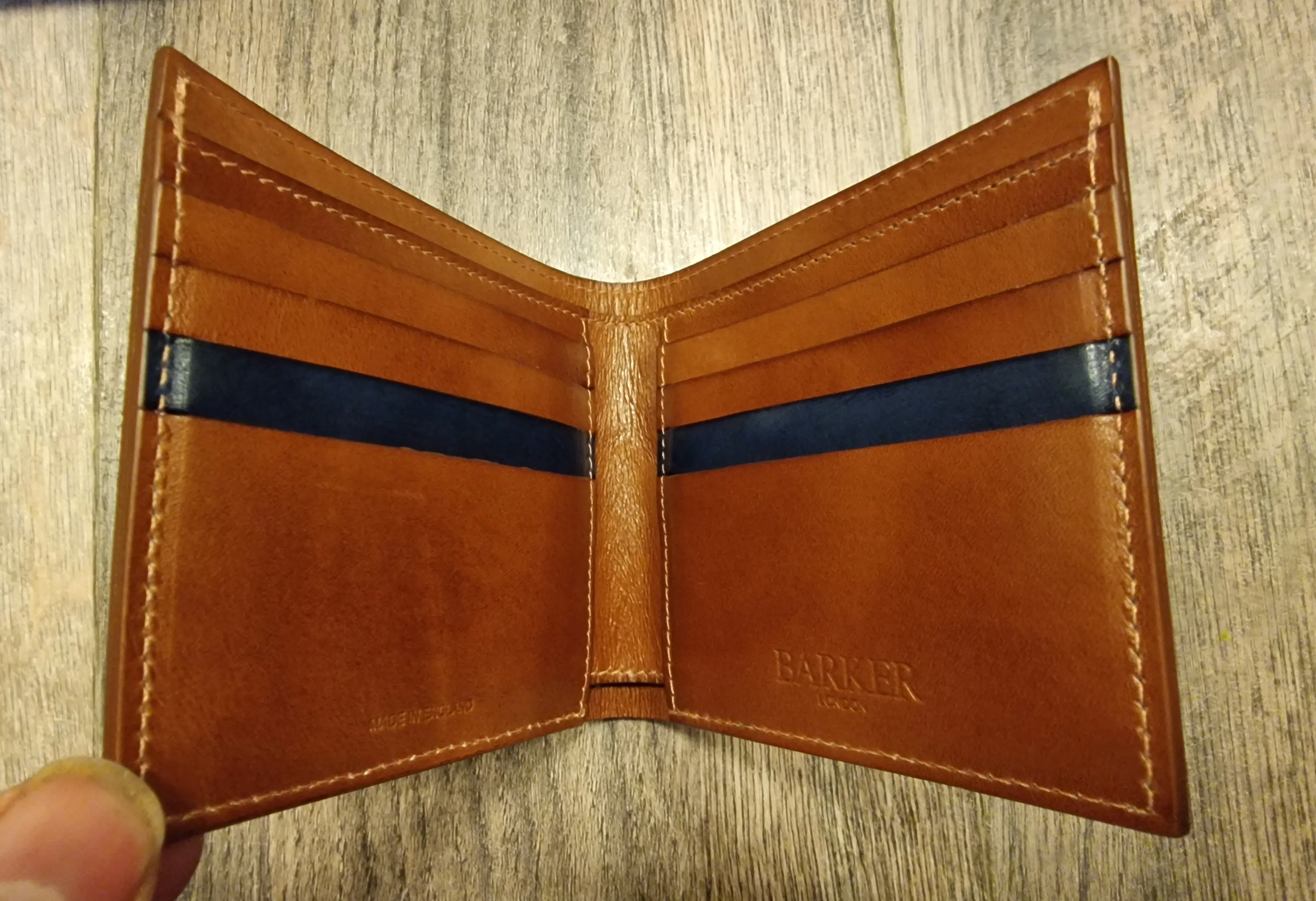 Barkers Shoes Bifold "One Stripe" Wallets