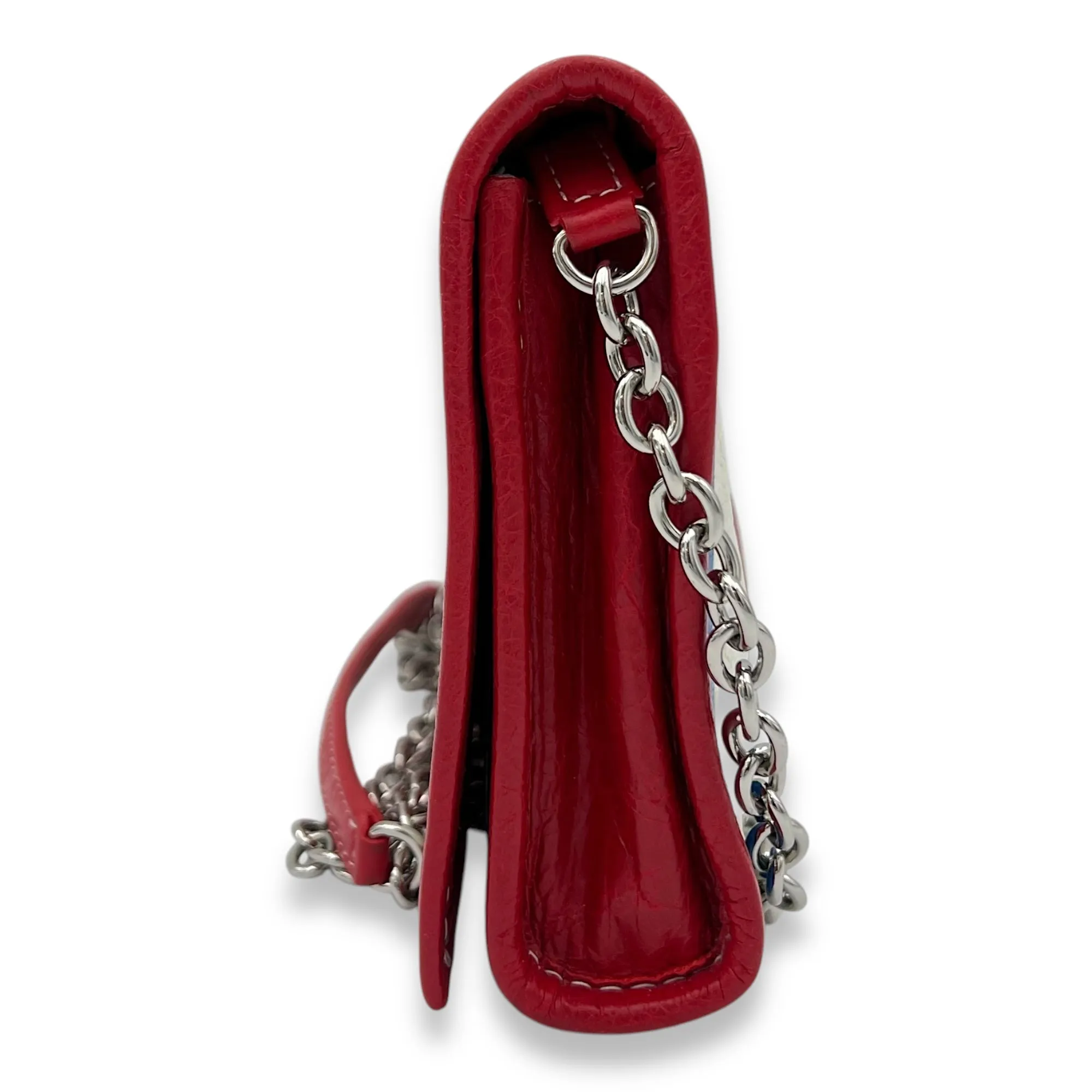 Bazar Crossbody Bag Multi-colour in Calfskin, Silver hardware