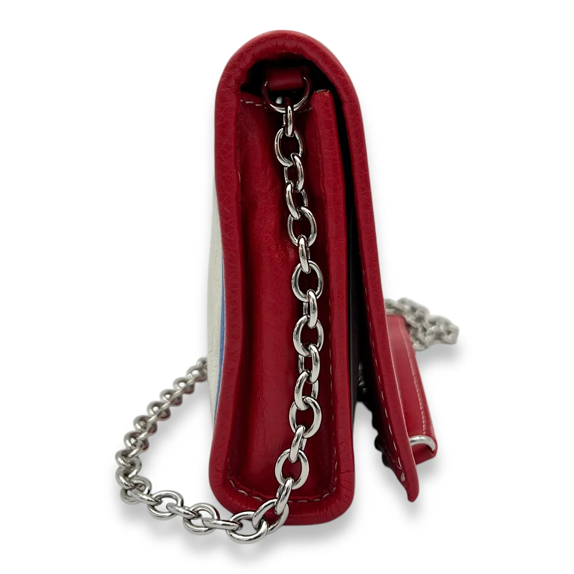 Bazar Crossbody Bag Multi-colour in Calfskin, Silver hardware