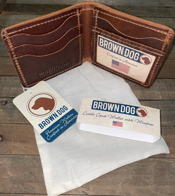 BD Leather Credit Card Wallet with Window