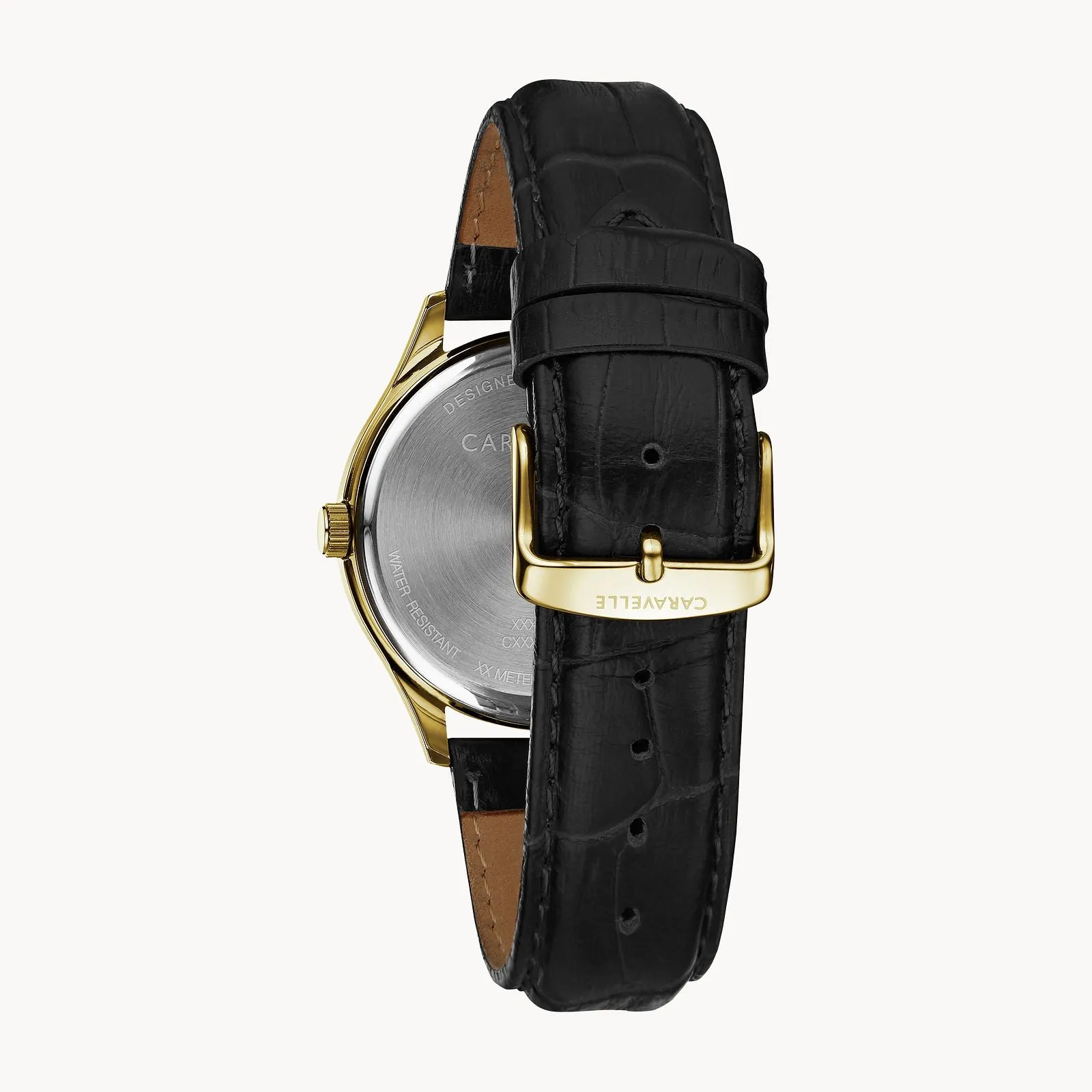 Bulova 44B118 Dress Caravelle Black Leather Strap Men Watches