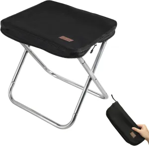 Camping StoolPortable Foldable Stool Adult Collapsible Chairs for Fishing Outdoor Hiking 300 LBS Load