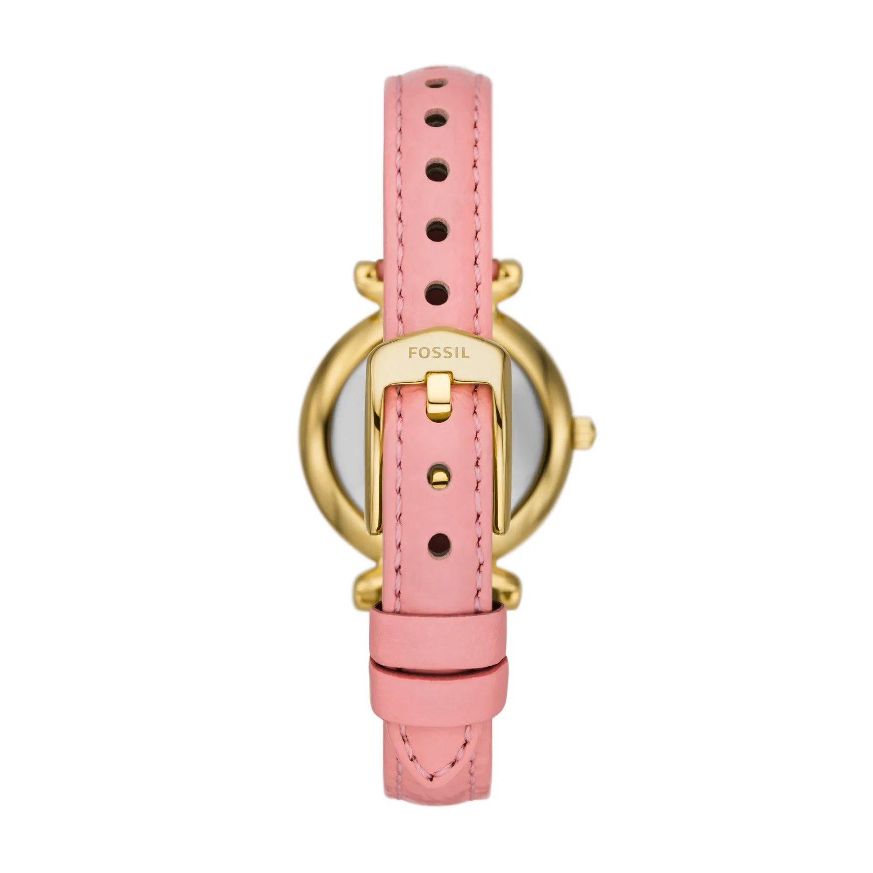 Carlie Three-Hand Pink Eco Leather Watch
