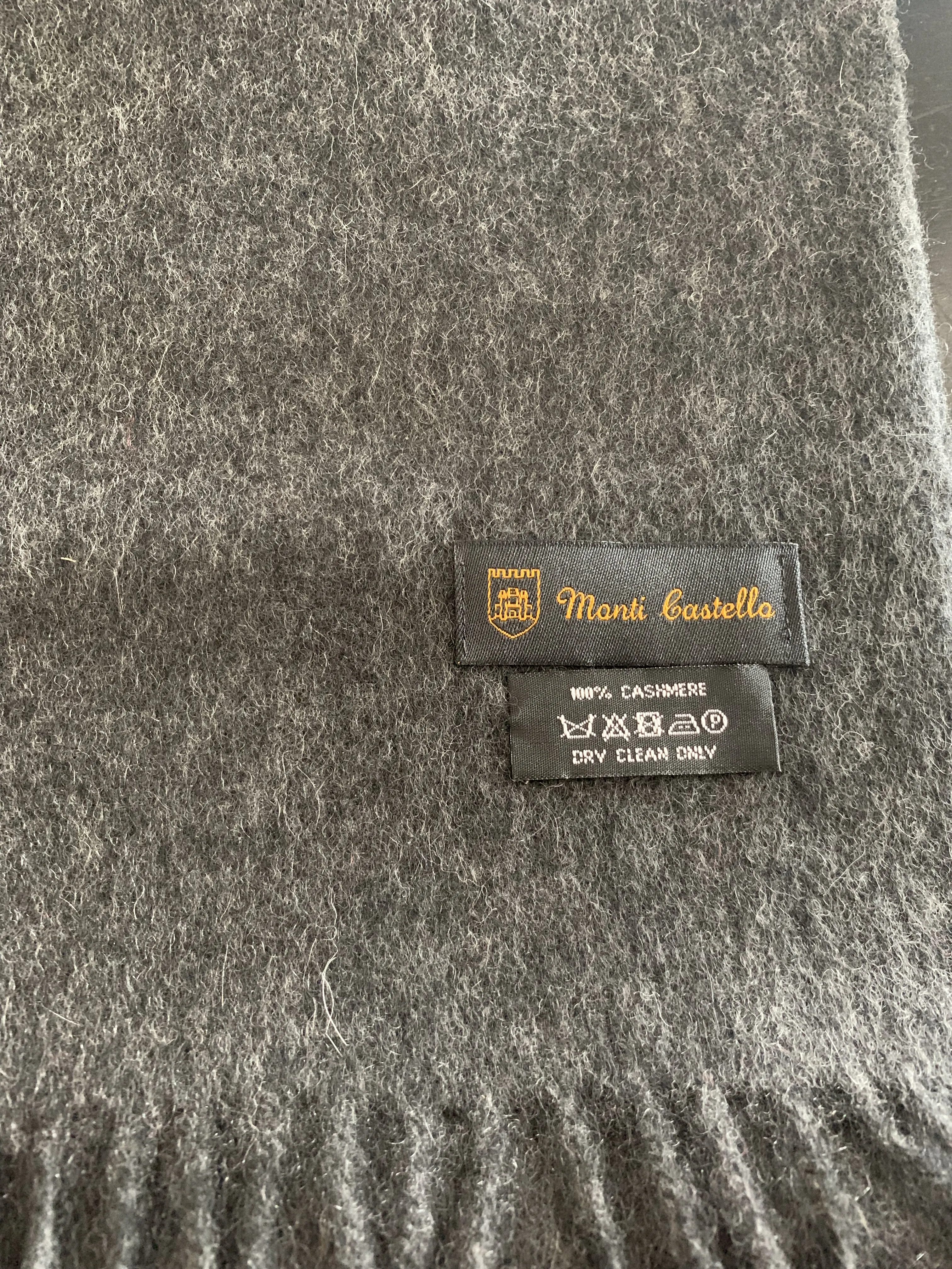 Cashmere Scarf in Charcoal