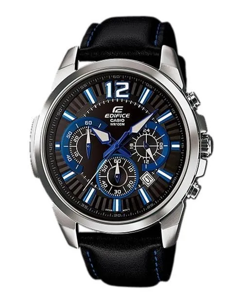 Casio Edifice Retrograde EFR-535L-1A2VDF Blue Leather Watch