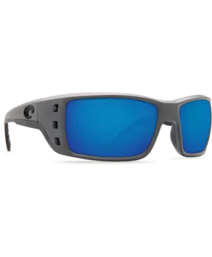 Costa Del Mar Permit Sunglasses - Matte Gray / Blue Mirror 580P