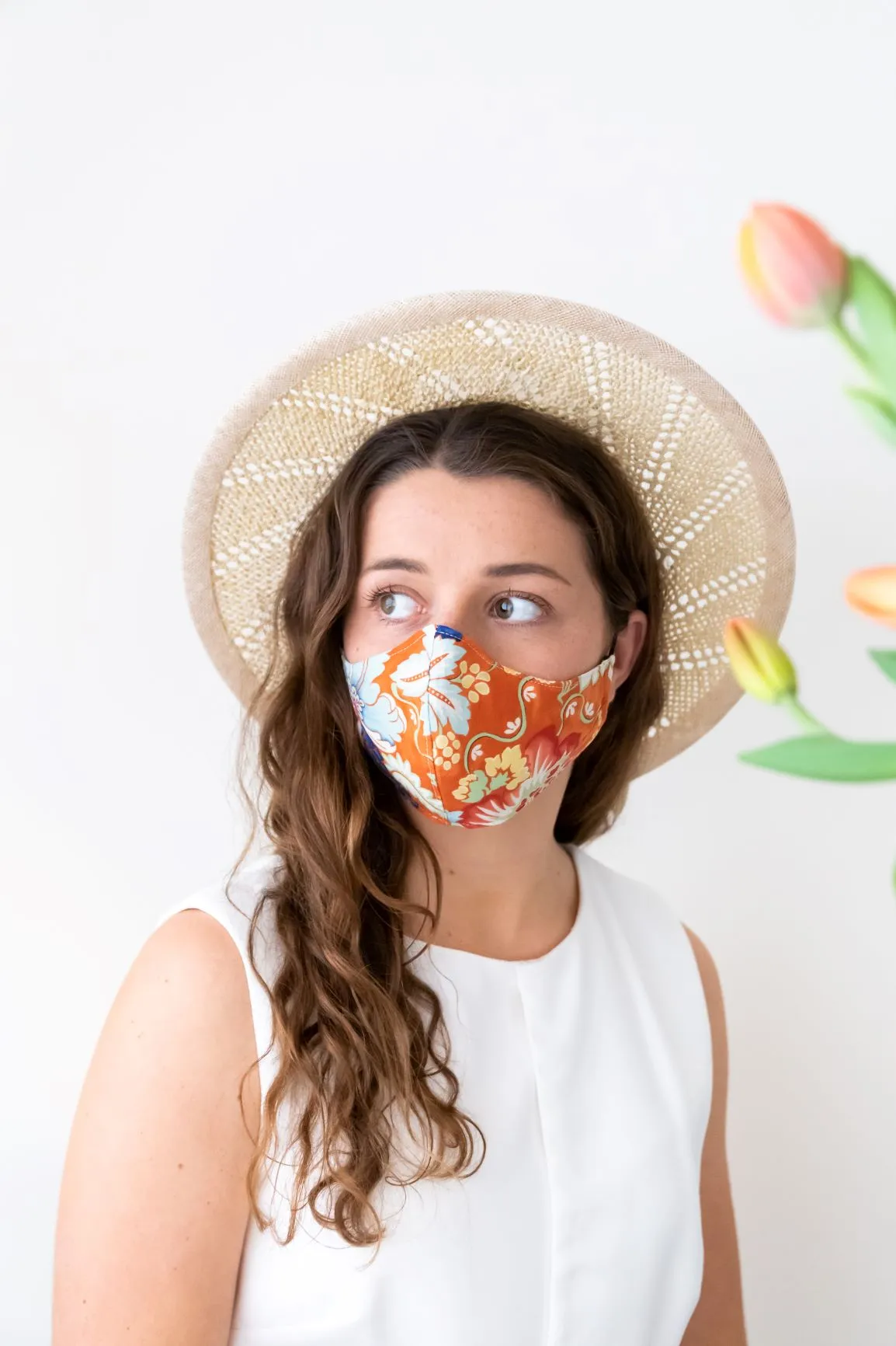 Cream and Natural Open Weave Straw Boater