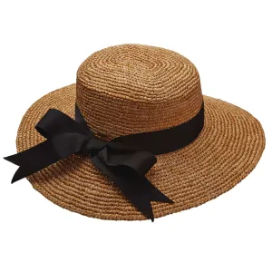 Crocheted Raffia Boater - Scala Collection Hats