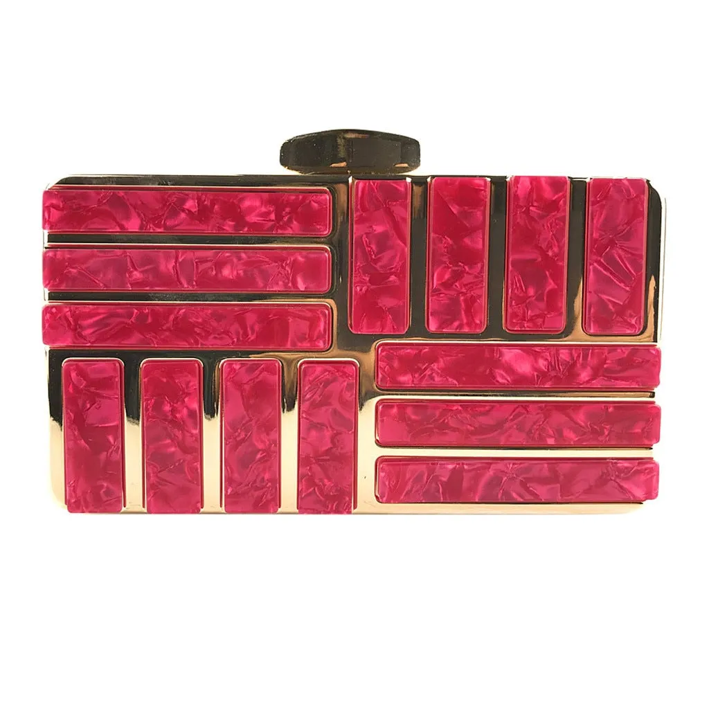 Crossbody Bags Acrylic Clutches Evening Chain