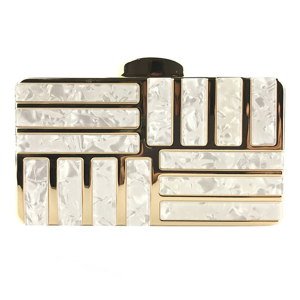 Crossbody Bags Acrylic Clutches Evening Chain