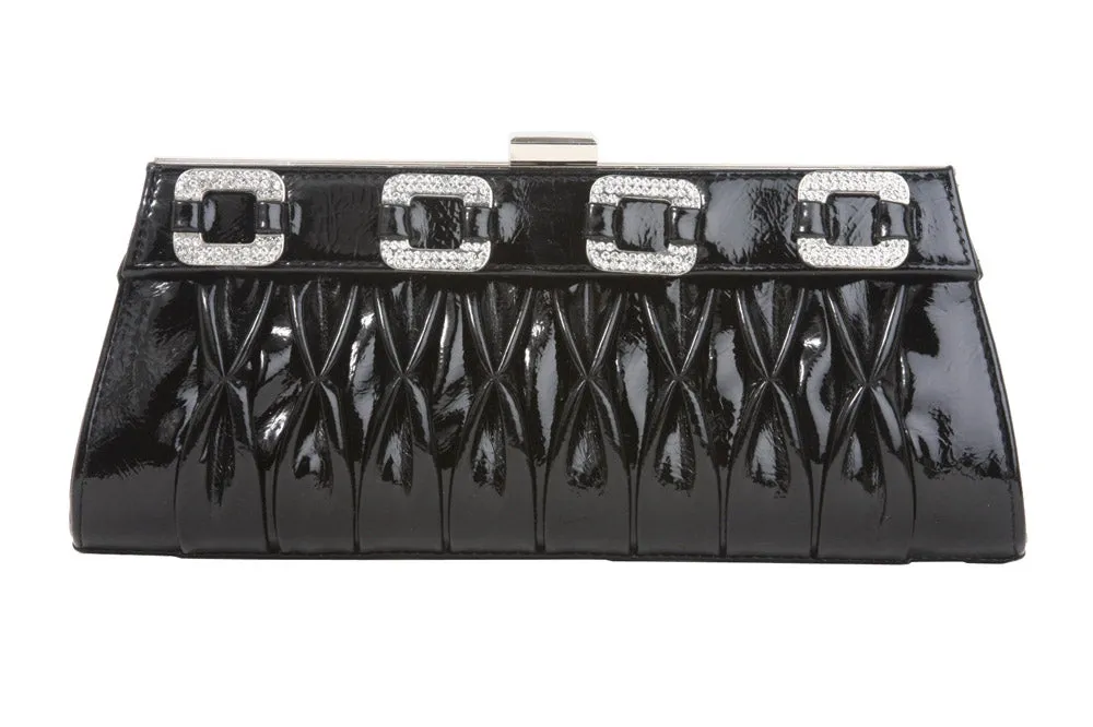 Diamond Smoking Trimmed Evening Clutch Bag