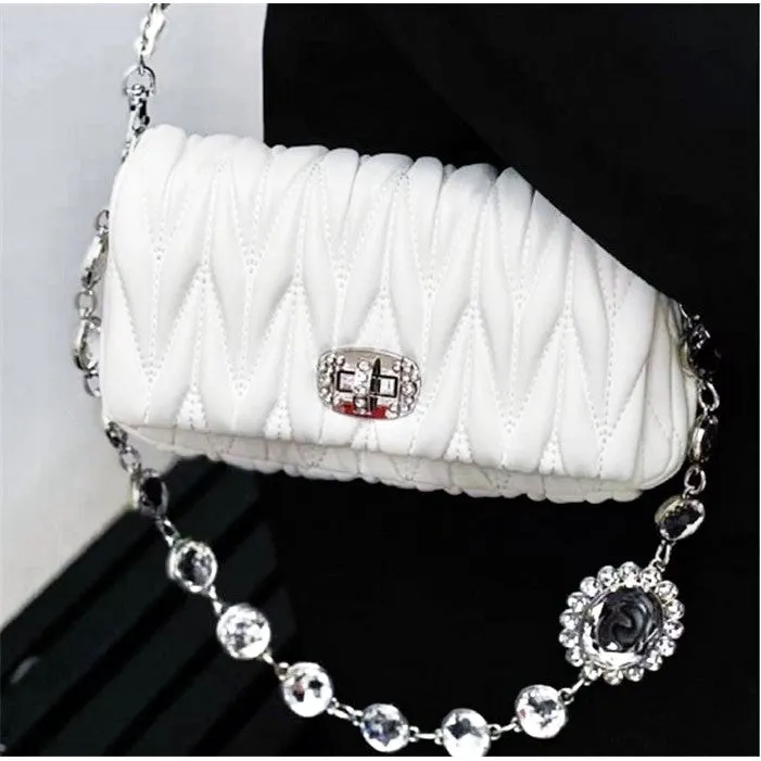 Essential Collection MM Pattern Black Leather Evening Clutch