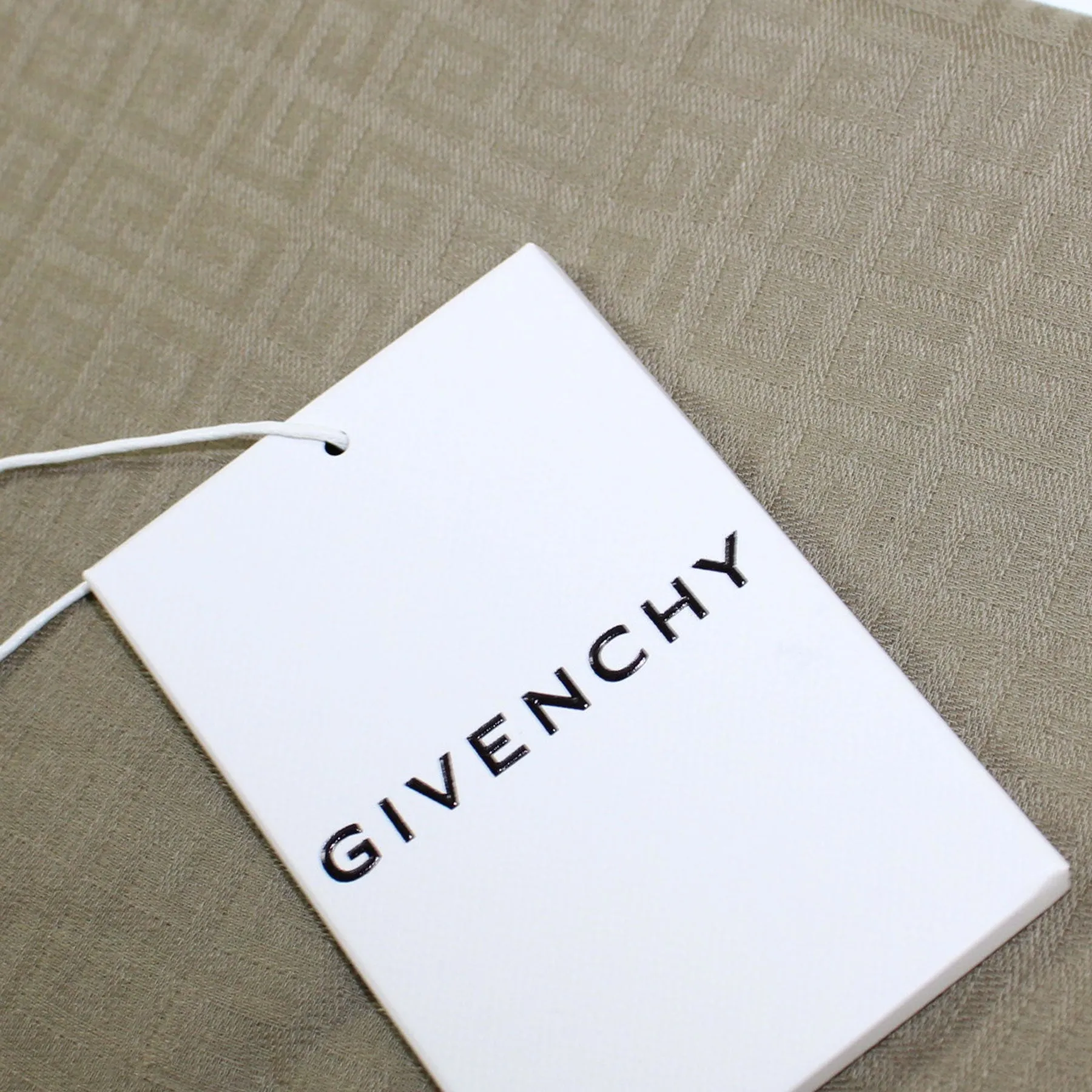 Givenchy Cashmere Scarf Taupe 4G Allover - Extra Large Square Shawl SALE