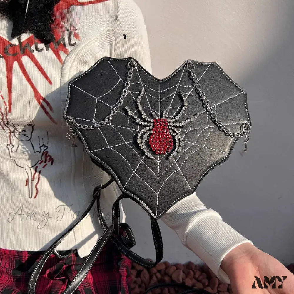 Gothic Y2K Punk Spider Harajuku Leather Bag Lolita Crossbody