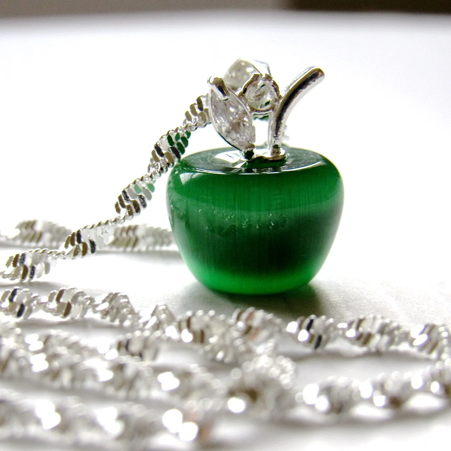 Green Apple  Necklace
