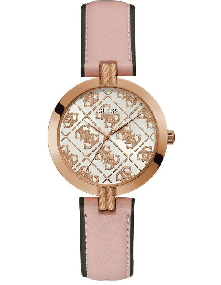 Guess GW0027L2 Pink Leather Strap Women Watches
