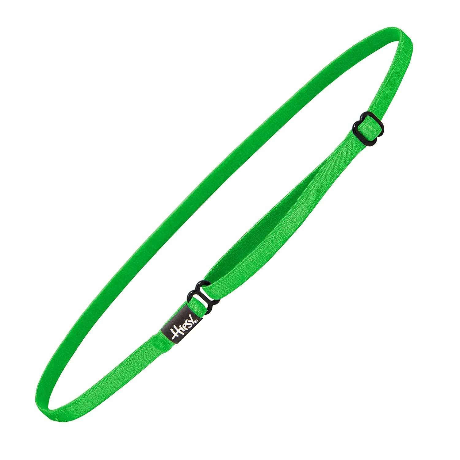 Hipsy Women's Elastic & Adjustable No Slip Running Headband Multi Pack (Black & Green Elastic 2pk)