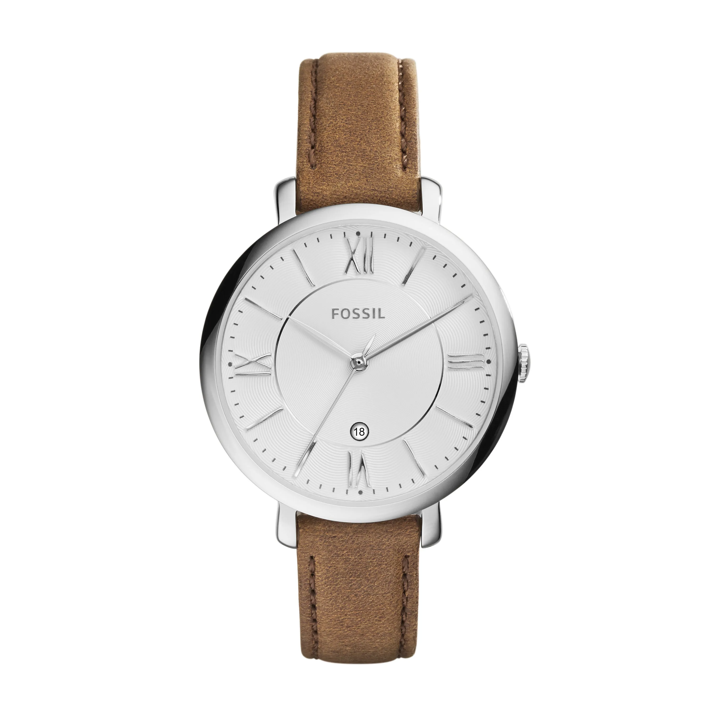 Jacqueline Brown Leather Watch