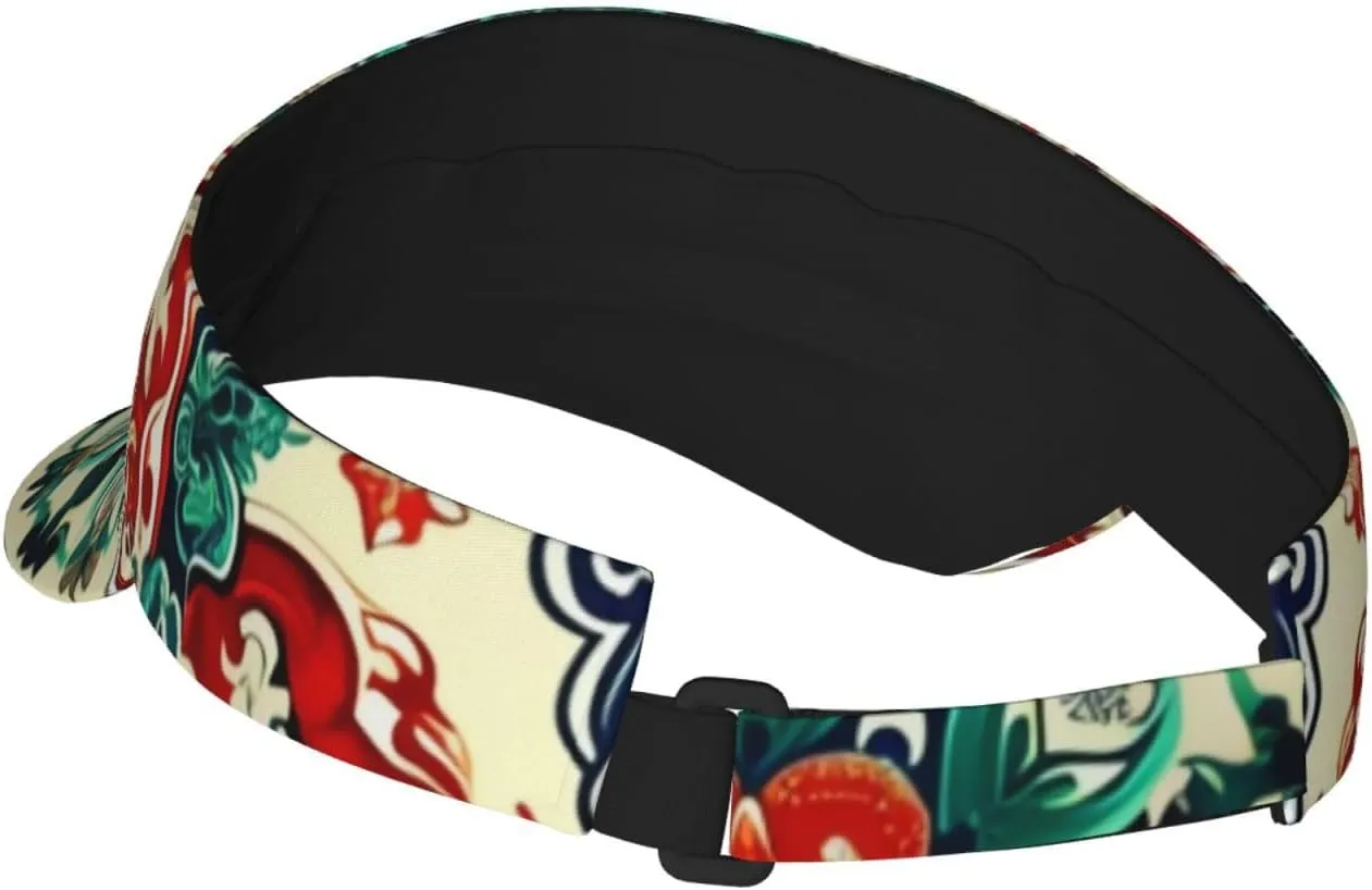 Marble Sports Sun Visor for Women Men, Adjustable Sun Hat Cap Tennis Visor for Beach Pool Golf Outdoor Travel