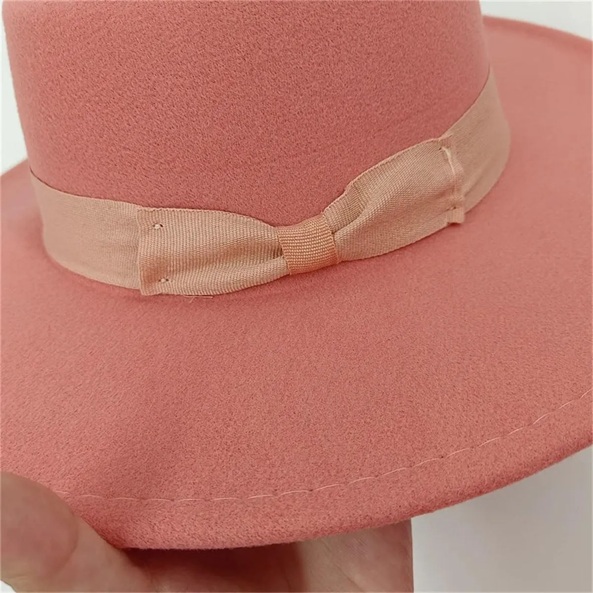 Men's Classic Wide Brim Fedora Hats for Women Men Casual Party Wendding Panama Jazz Hat with Decorative Belt