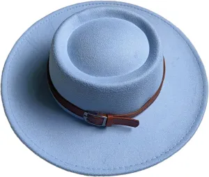 Men's Classic Wide Brim Fedora Hats for Women Men Casual Party Wendding Panama Jazz Hat with Decorative Belt