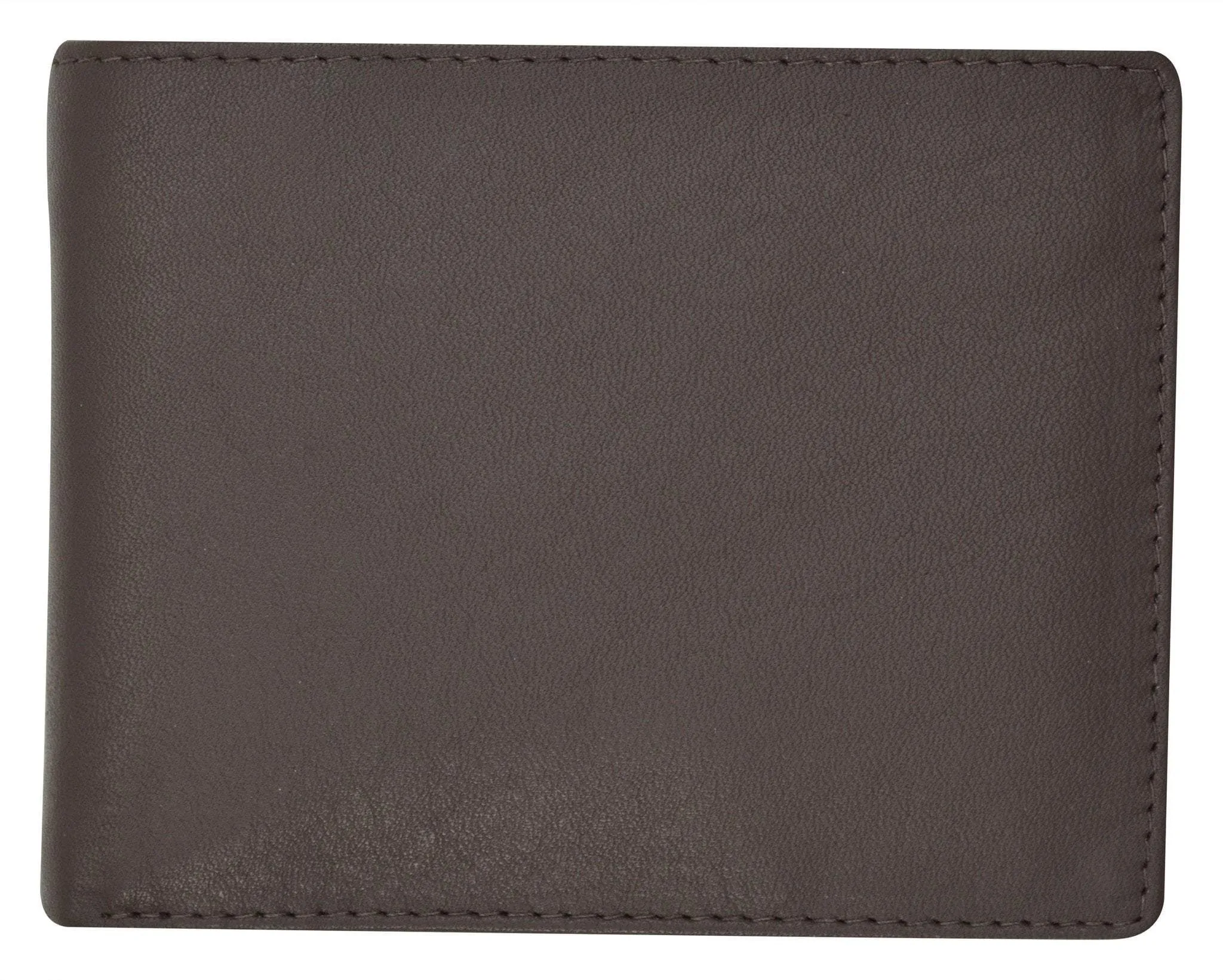 Moga Handmade Genuine Leather Mens Bifold Wallet with Coin Pouch 91013