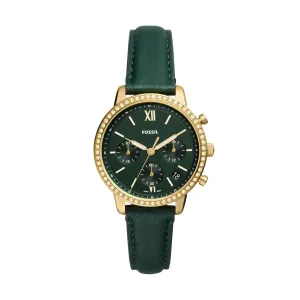 Neutra Chronograph Green Eco Leather Watch