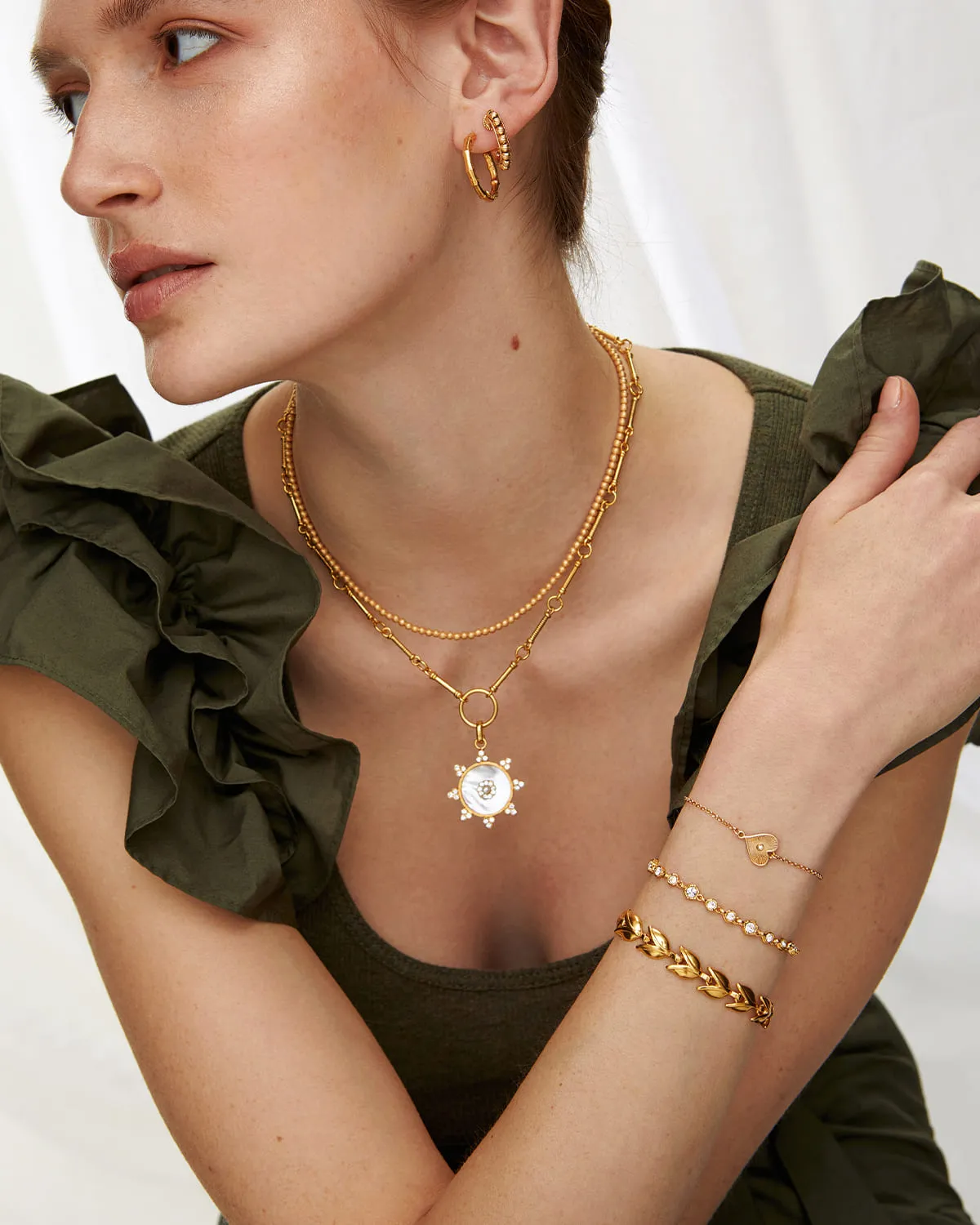 Pearl Gardenia Charm