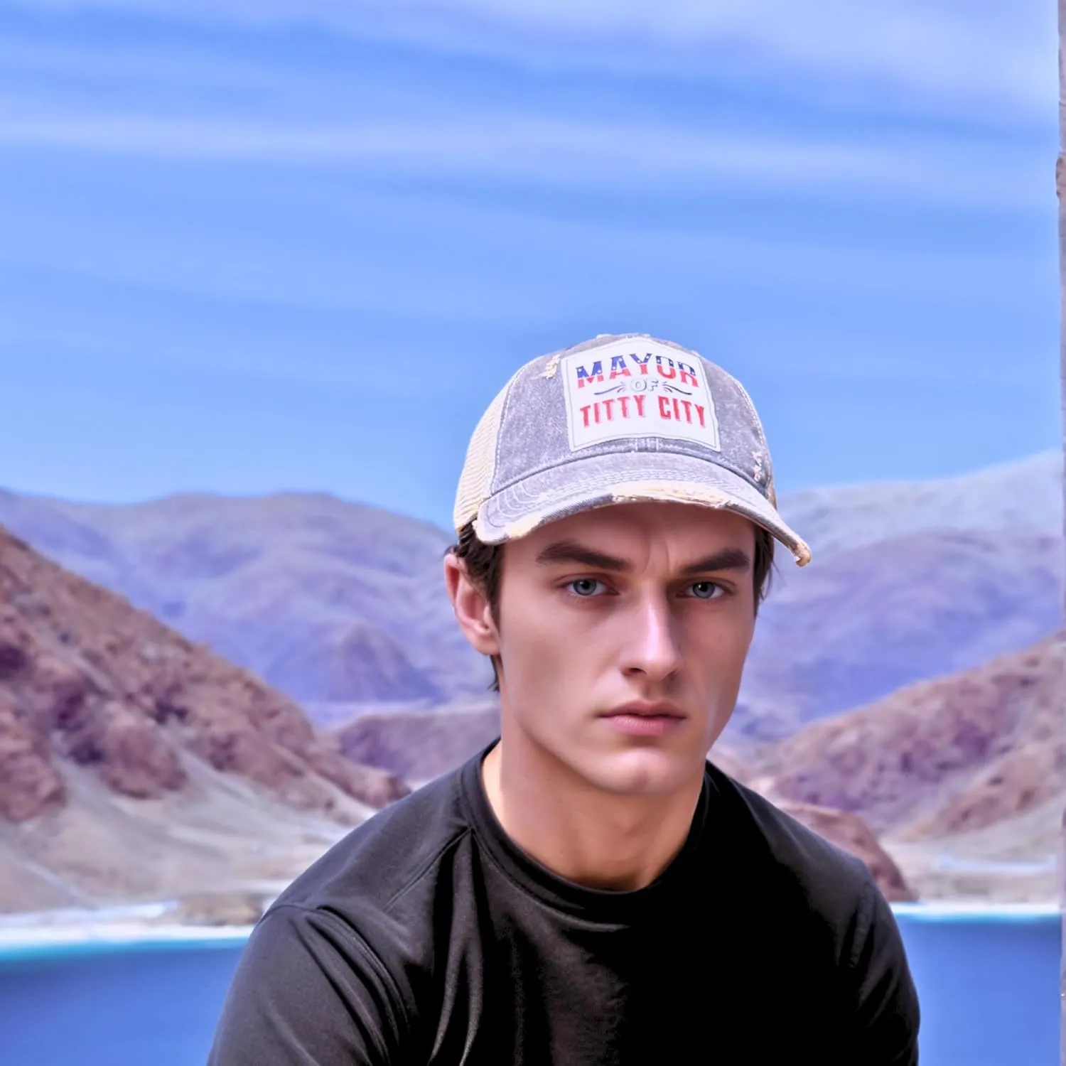 Popfizzy Funny Vintage Trucker Hats for Women and Men, Adult Humor Caps, Unisex Distressed Baseball Caps, Adjustable Snapback