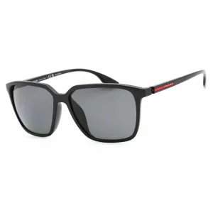 Prada Sport Men's Sunglasses - Black Plastic Frame Polar Grey Lens | 0PS 06VSF 1BO5Z1