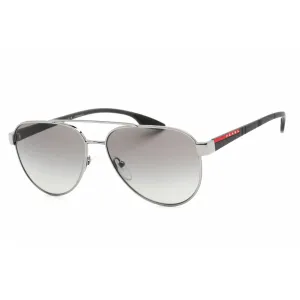 Prada Sport Men's Sunglasses - Full Rim Gunmetal Aviator Frame | 0PS 54TS 5AV3M1