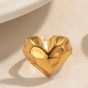 PUFFY HEART RING