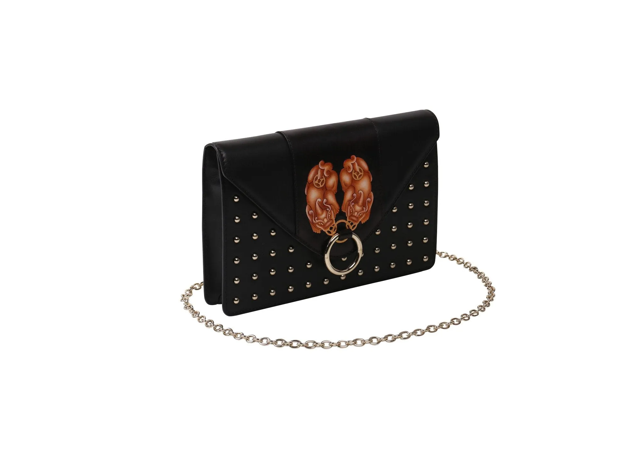 PX (PiXiu) Black Crossbody Clutch