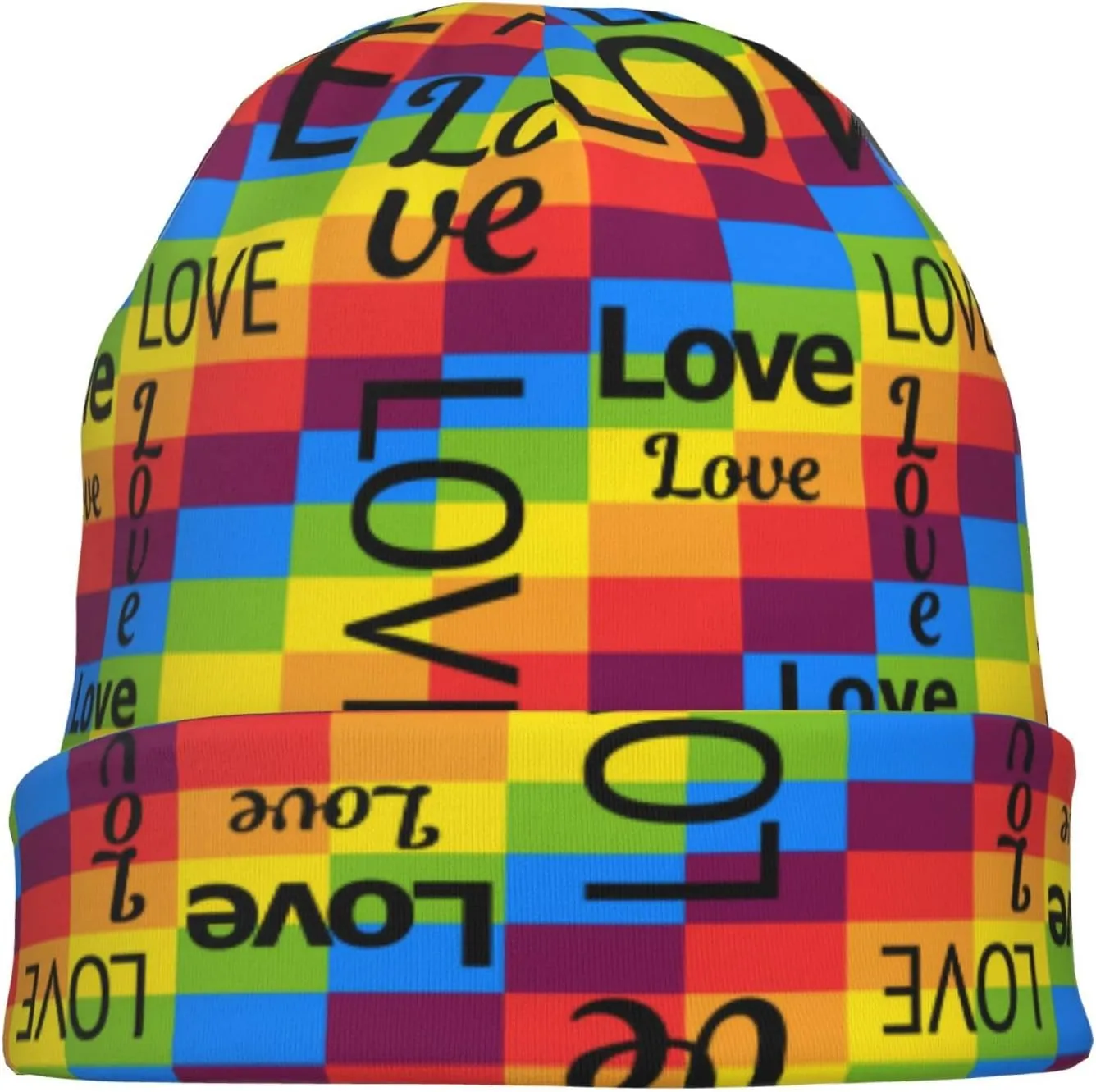 Rainbow Pride Hat,Chemo Headwear for Women for Slouchy Beanie Hat Skull Cap Cancer Headwear Accessories for Women