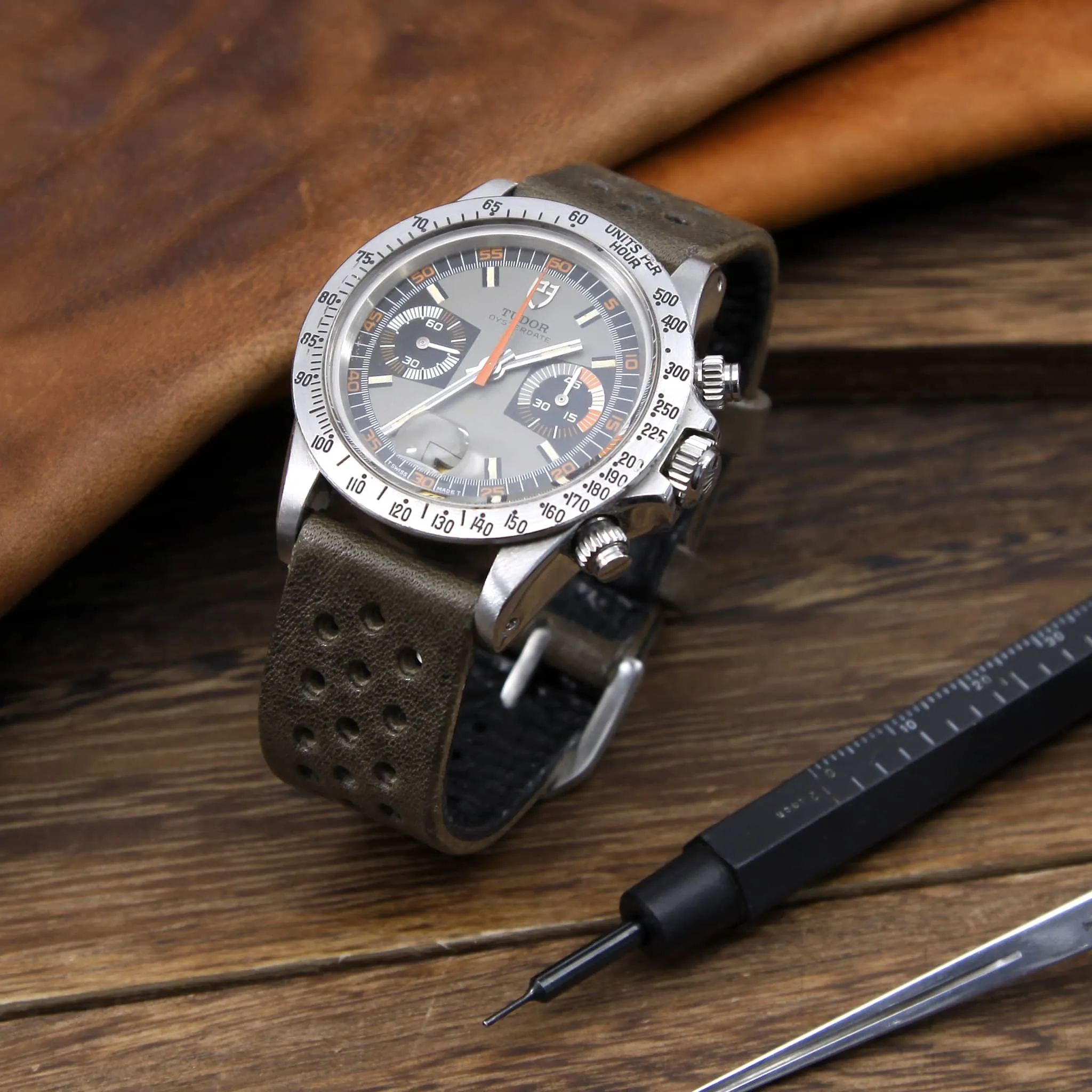 Rally Leather Watch Strap, Vintage 408 | Stitch-less