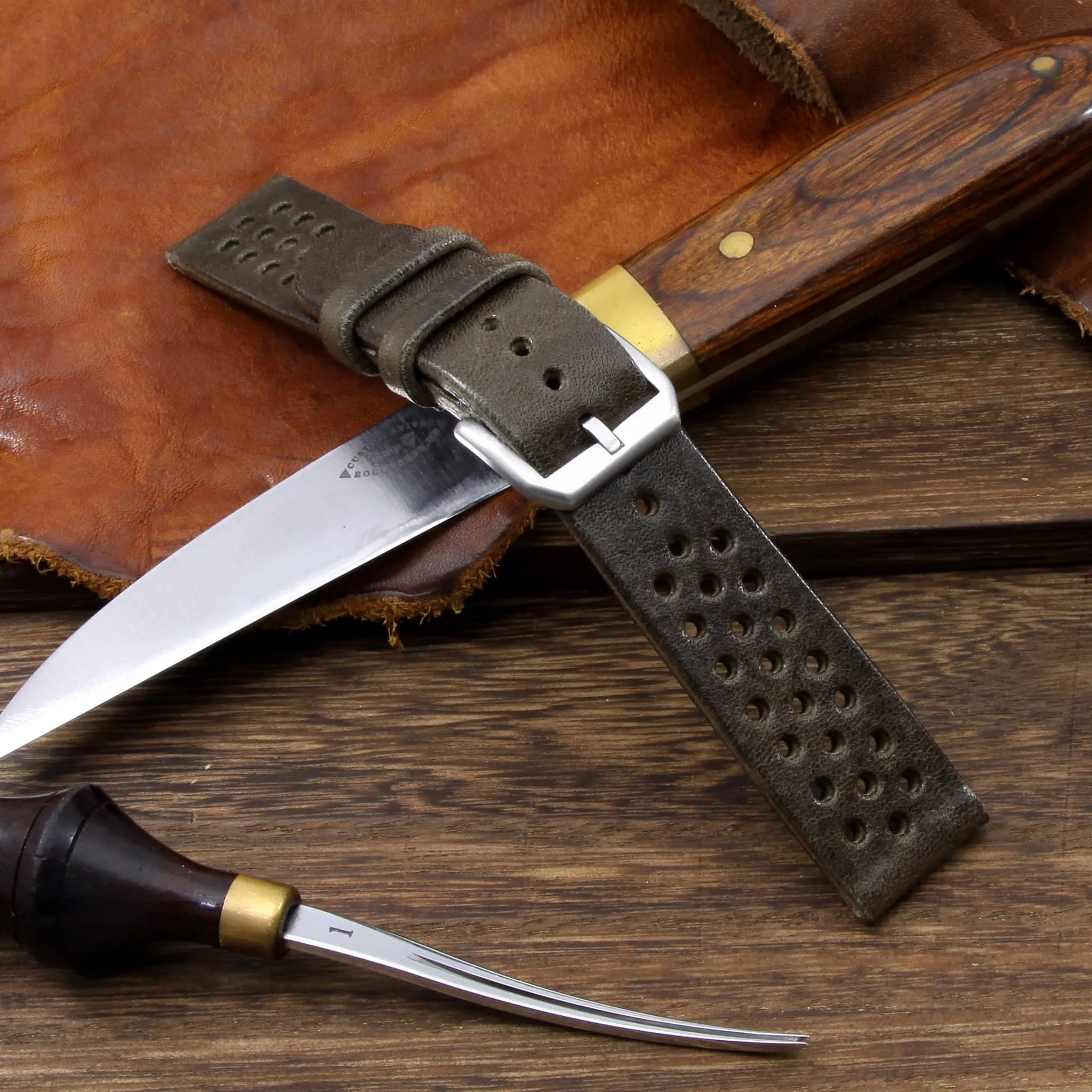 Rally Leather Watch Strap, Vintage 408 | Stitch-less