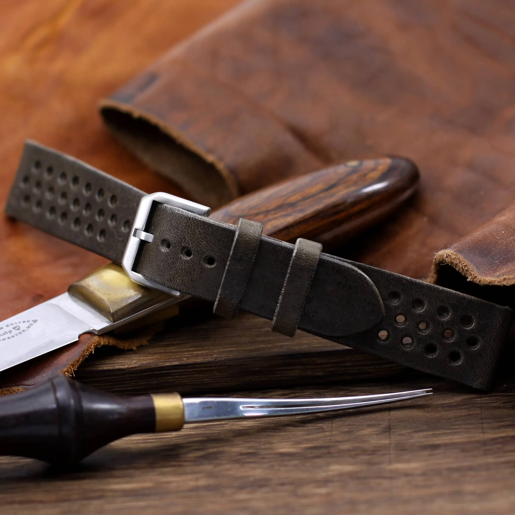 Rally Leather Watch Strap, Vintage 408 | Stitch-less