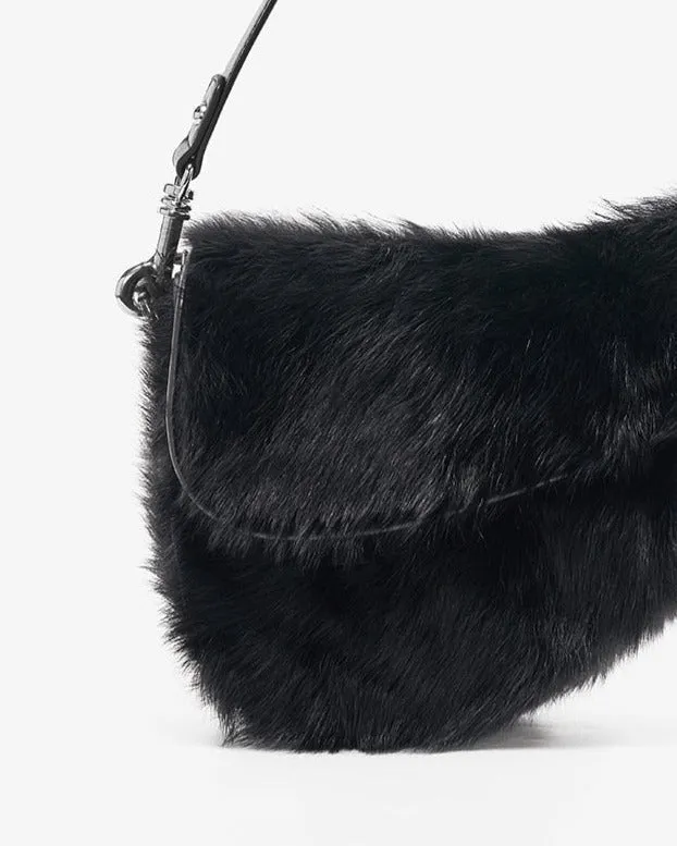 Shearling Women's Shoulder Purse