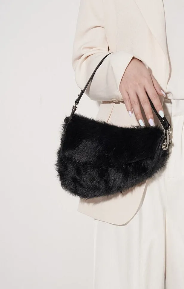 Shearling Women's Shoulder Purse