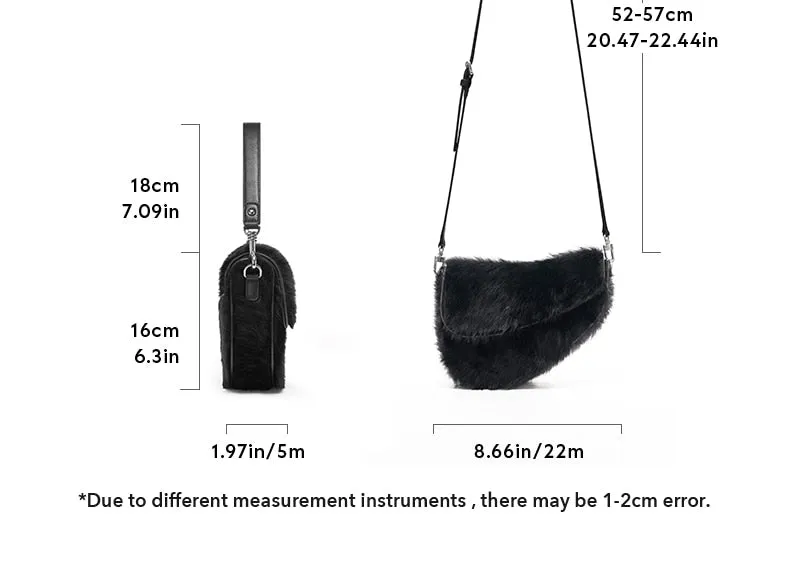 Shearling Women's Shoulder Purse