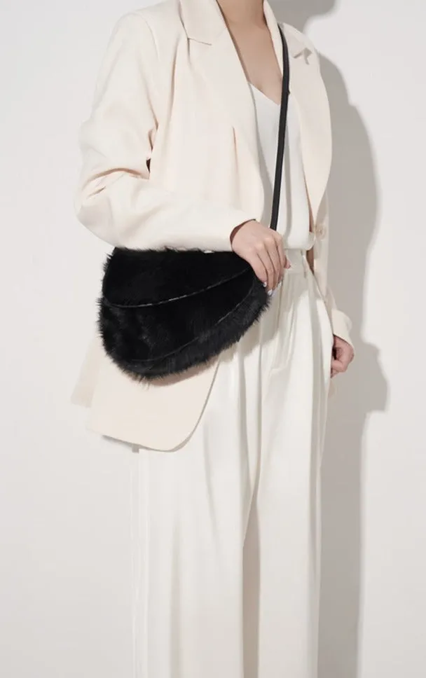 Shearling Women's Shoulder Purse