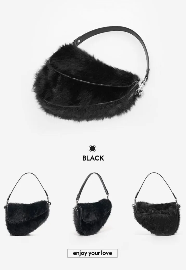 Shearling Women's Shoulder Purse