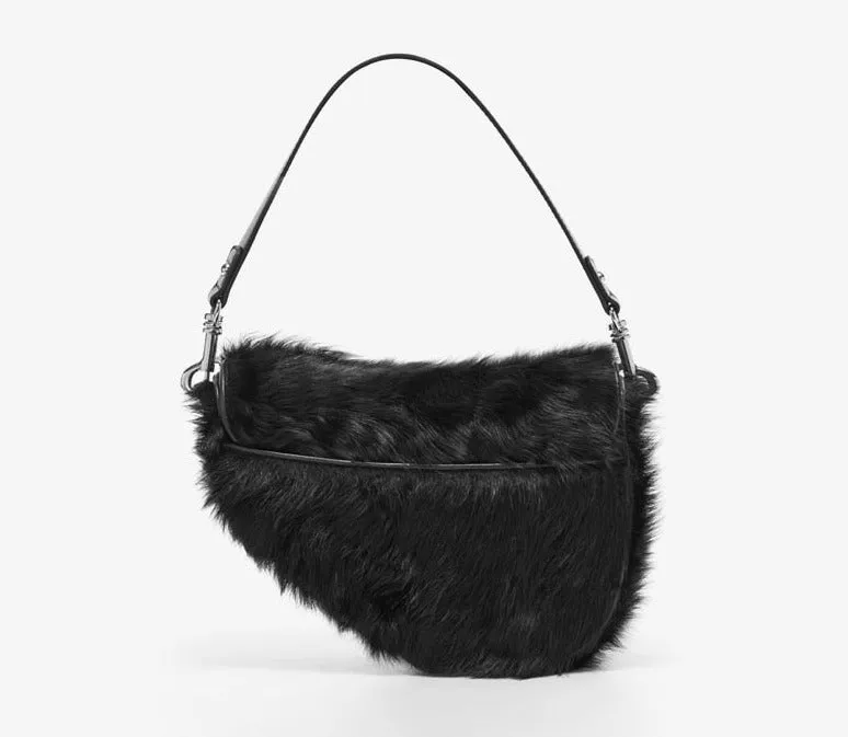 Shearling Women's Shoulder Purse