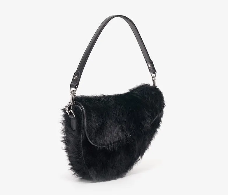 Shearling Women's Shoulder Purse