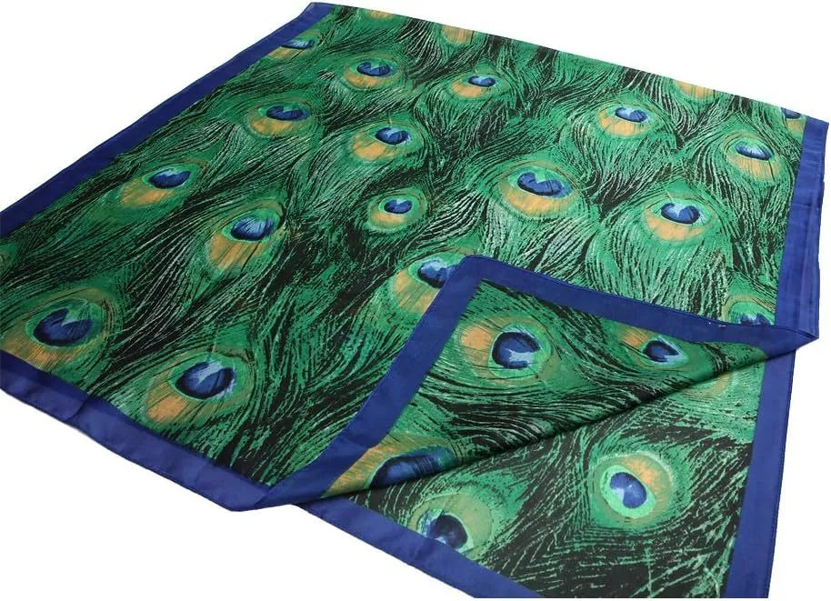 Silk Feeling Scarf Large Headscarf Fashion Sunscreen Hair Wraps Soft Neck Scarves for Women