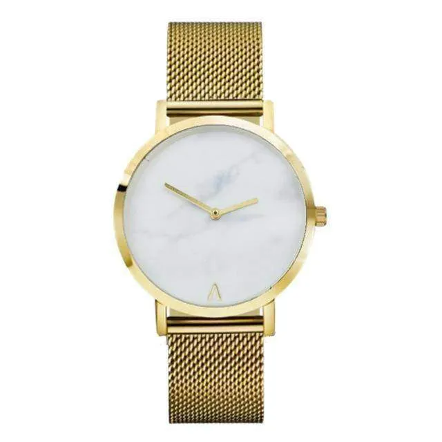 Simple minimalist Marble texture Quartz Watch